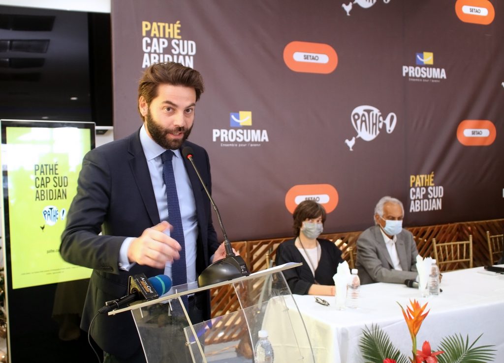 Photos de la conférence de presse de la reprise des travaux de construction des cinémas « Pathé Gaumont » à Abidjan