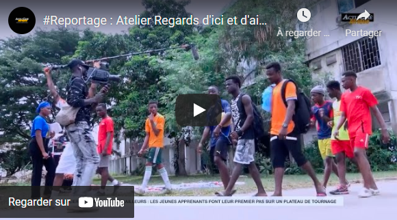 Atelier Regards d’ici et d’ailleurs, les jeunes apprenants font leur premier tournage