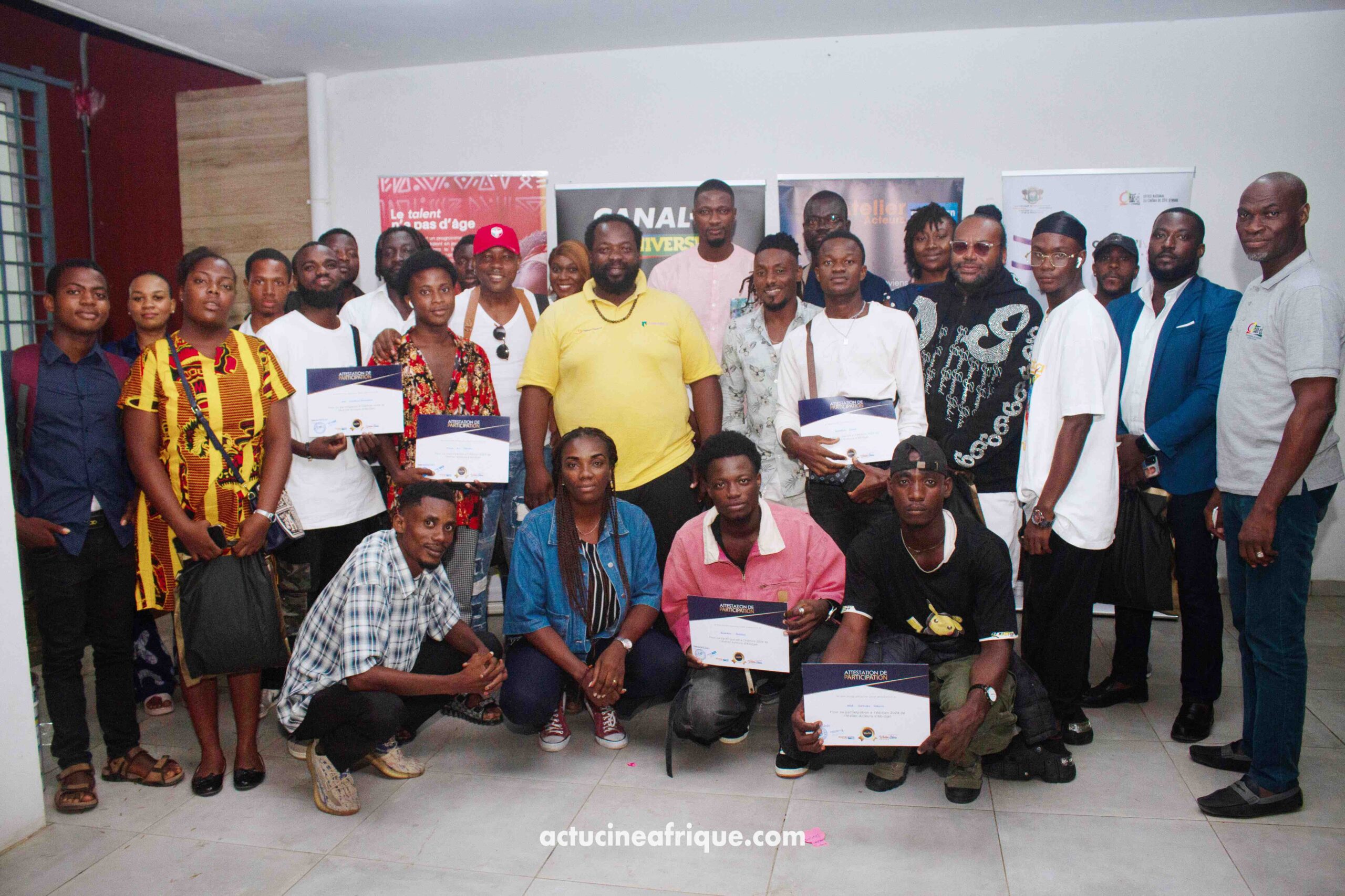 Atelier Acteur d’Abidjan : Cérémonie de remise des attestations de fin de formation à la promotion 2024